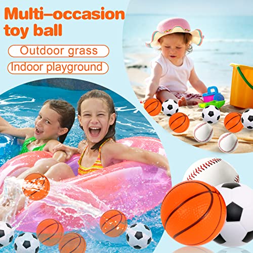 20 Pack Mini Foam Basketball Stress Balls – 1.6 Inch Squeeze Toys for Party Favors, School Rewards, and Stress Relief