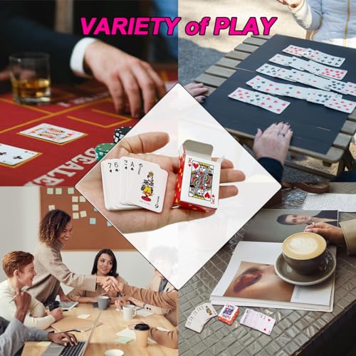 20-Pack Mini Playing Cards (1.65 Inches) – 54-Card Decks, Party Favors, Novelty Gifts for Kids and Adults