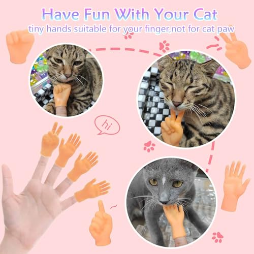 20-Pack Miniature Finger Hands – Realistic Rubber Puppets for Pranks & Gags