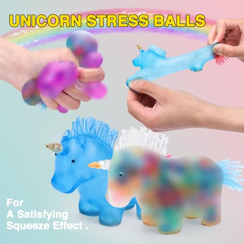 20 Pack Stress Balls Set – Squeeze Balls for Adults, Party Favors & Prize Box Stuffers by BESNEL