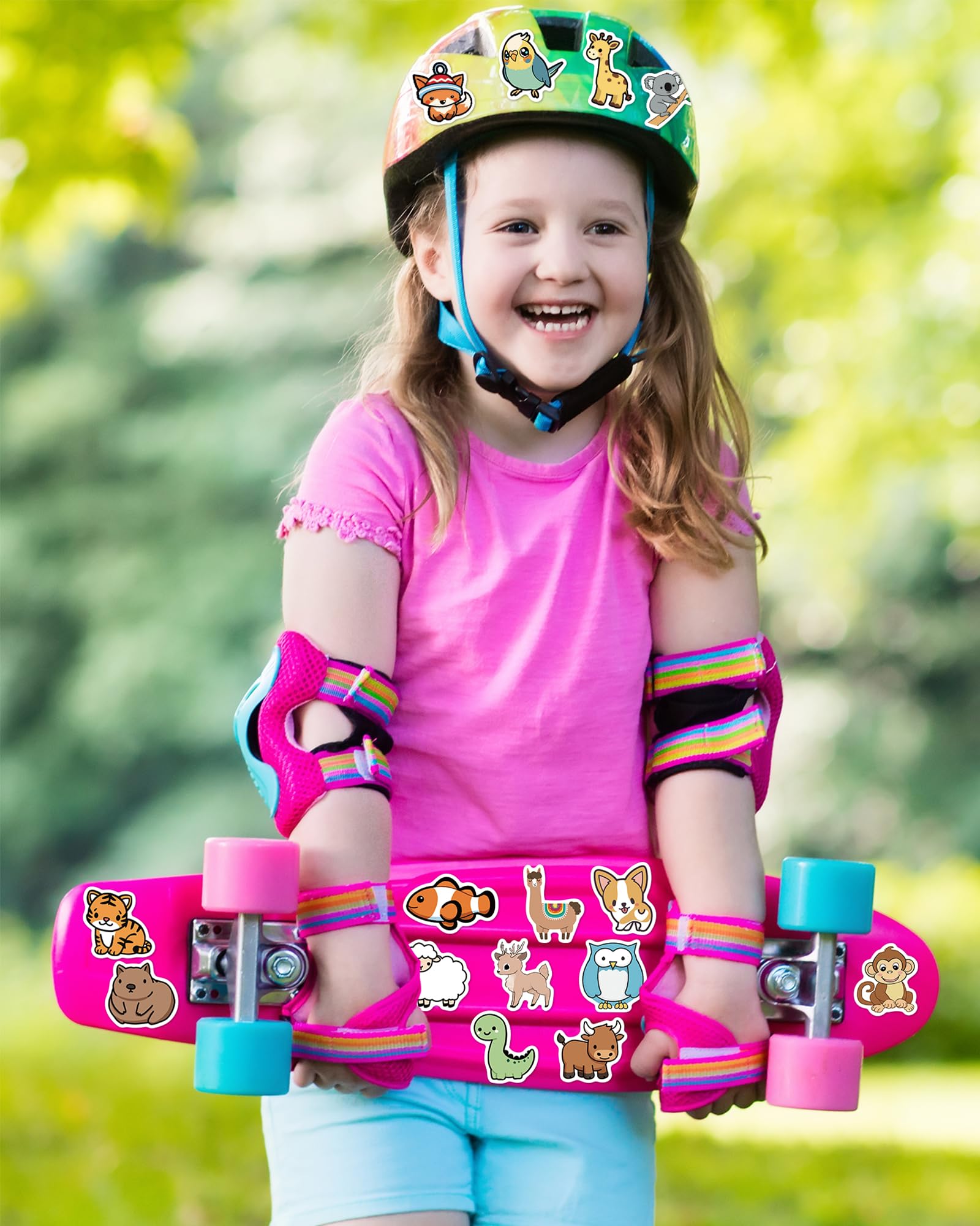 200 Animal Stickers for Kids - Cute Waterproof Vinyl Decals for Water Bottles, Laptops, and Classroom Prizes