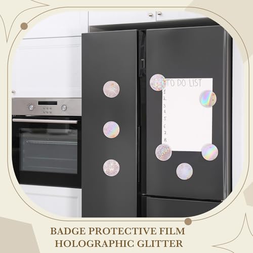 200 Holographic Badge Films 85mm – 8 Glitter Styles for 3 Inch Button Makers