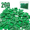 200 Pcs Green Money Tile Accessories - 100 Dollar Bill Print for Building Blocks
