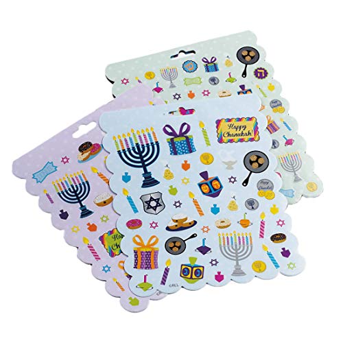 200-Piece Rite Lite Hanukkah Sticker Book – Prismatic Vinyl Stickers for Scrapbooking, Party Favors, and Decor