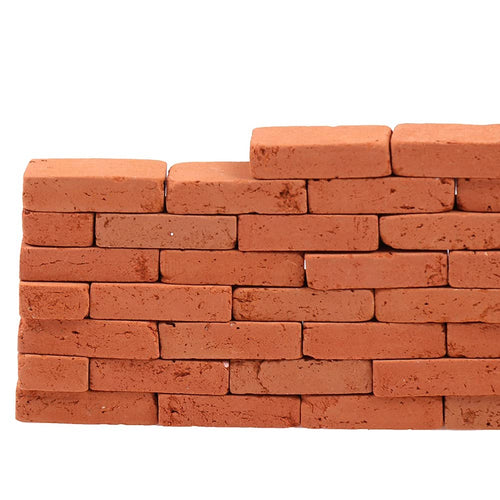 200 Pieces 1:16 Scale Miniature Red Clay Bricks for Dollhouse Model Building