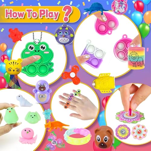212-Piece Assorted Party Favors Toy Set for Kids - Bulk Prize Box for Events, Classrooms, and Birthdays