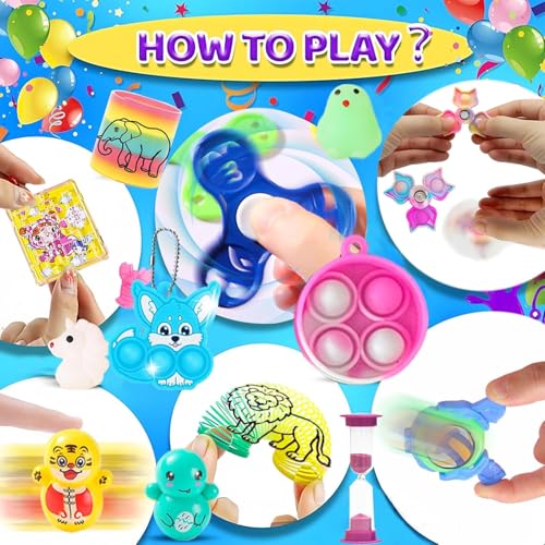 212-Piece Assorted Party Favors Toy Set for Kids - Bulk Prize Box for Events, Classrooms, and Birthdays
