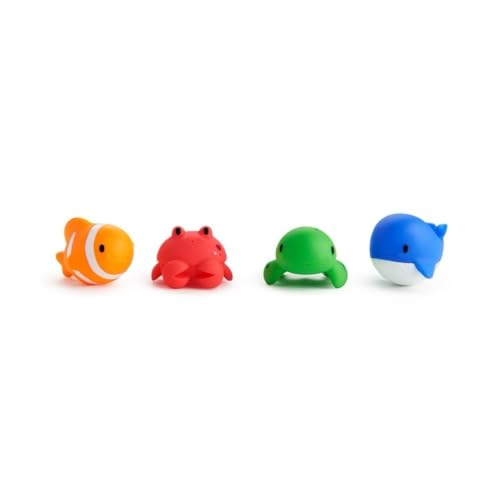Munchkin Ocean Squirts Baby Bath Toys (4-Pack) – Fun Floating Water Squirters