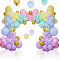 219Pcs Pastel Rainbow Balloon Arch Kit - 5 Inch Latex Balloons for Birthday, Wedding, Baby Shower Decorations