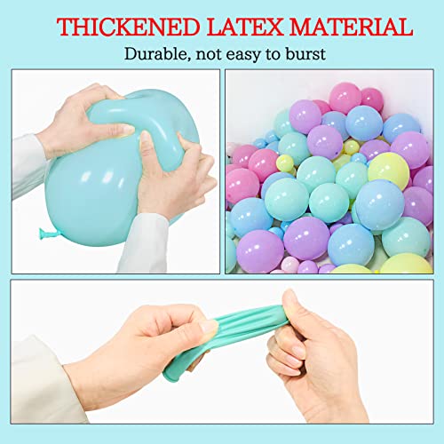 219Pcs Pastel Rainbow Balloon Arch Kit - 5 Inch Latex Balloons for Birthday, Wedding, Baby Shower Decorations