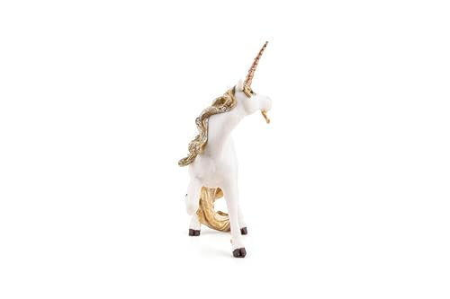 Papo Hand-Painted Unicorn Toy Figure – 5-Inch Collectible with Golden Horn & Butterfly Detail