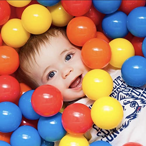 2.2" Ball Pit Balls for Toddlers – 200/500/1000/2000 Count, Phthalate-Free & BPA-Free Soft Plastic Rainbow Colors