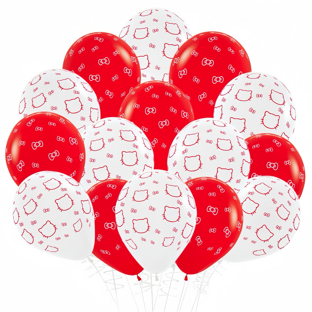 22-Piece Cat & Bow Balloon Kit for Kitty Party Decorations – baoonworlld