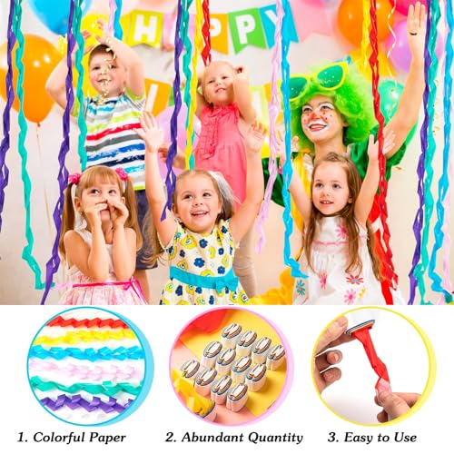 24 Colorful Magic Mouth Coils Paper for Party Performances - LBSXQGS