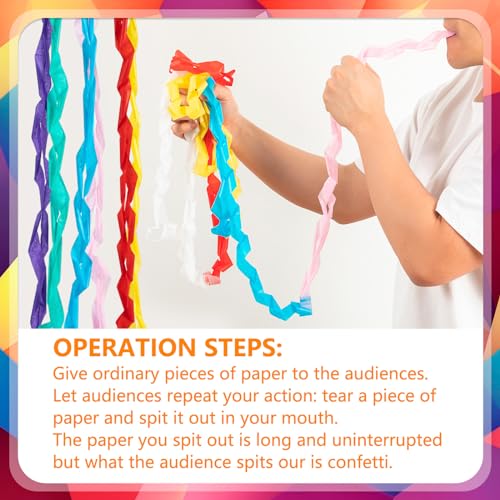 24 Colorful Magic Mouth Coils Paper for Party Performances - LBSXQGS