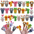 24 Mini Stuffed Animal Finger Puppets – Soft Plush Storytelling Props for Kids, Classroom, & Party Favors