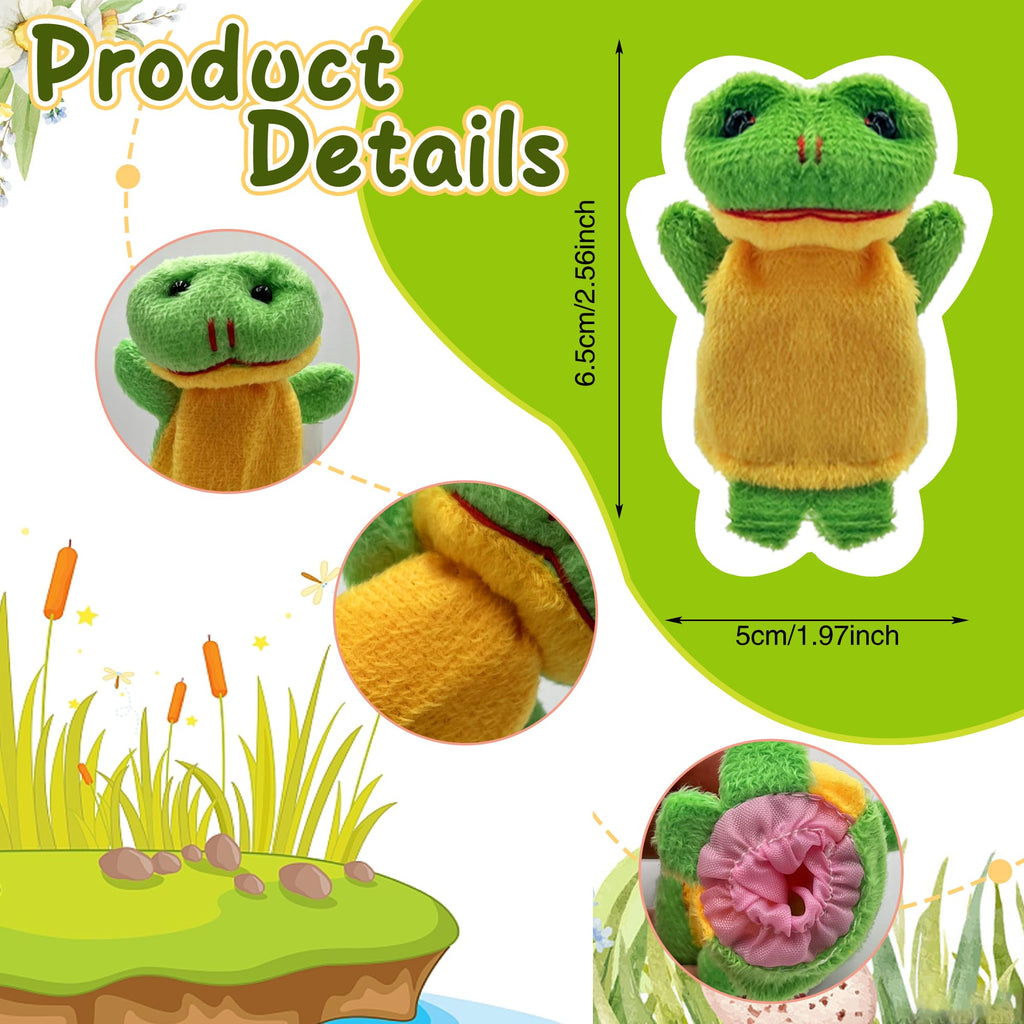24 Mini Stuffed Animal Finger Puppets – Soft Plush Storytelling Props for Kids, Classroom, & Party Favors