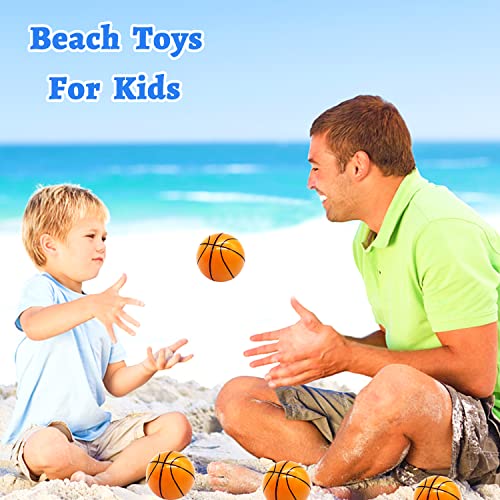 24 Pack 2.5 Inch Basketball Stress Balls – Mini Foam Squeeze Sports Balls for Party Favors, School Rewards, and Stress Relief