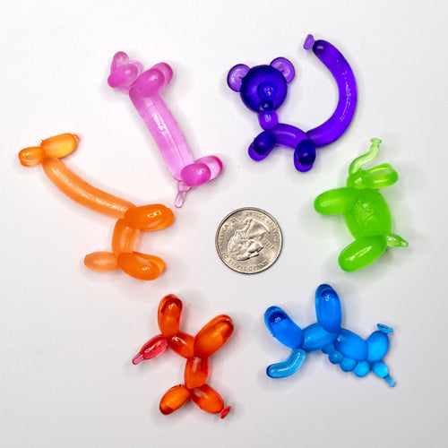 24-Pack Balloon Animal Erasers by Raymond Geddes – Cute Rubber Erasers in 6 Colors