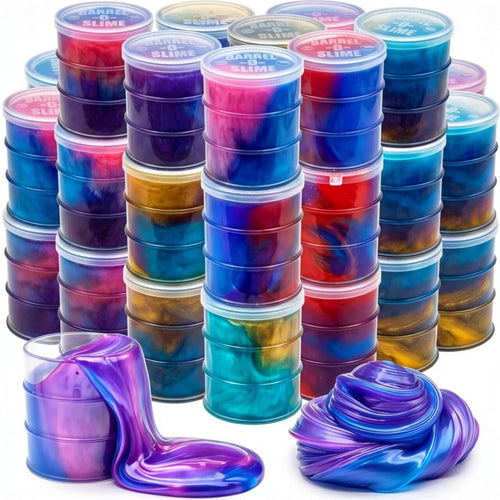 24 Pack Galaxy Star Slime – Non-Sticky, Soft Sludge Toys for Kids Party Favors, Stress Relief, and Easter Basket Stuffers