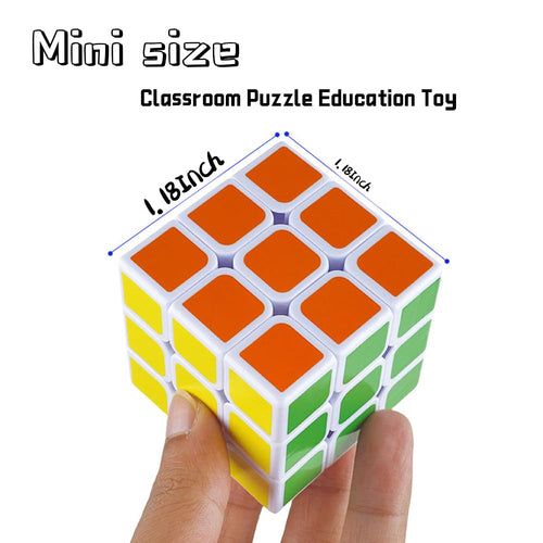 24-Pack Mini Magic Cubes Party Favors - 1.18 Inch 3x3 Puzzle Toys for Kids, Classroom Rewards & Birthday Gifts