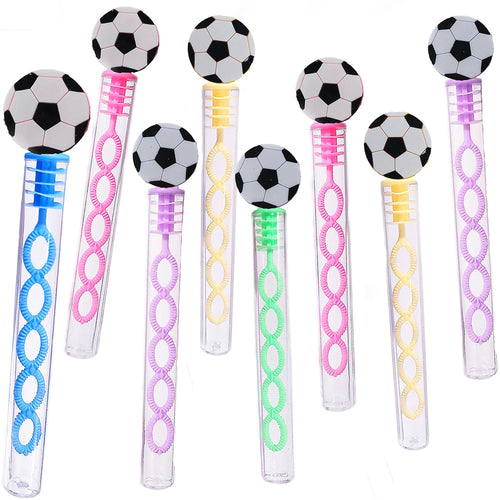 24-Pack Mini Soccer Bubble Wands – Party Favors, Classroom Prizes, Carnival Giveaways