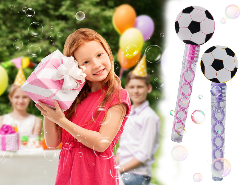 24-Pack Mini Soccer Bubble Wands – Party Favors, Classroom Prizes, Carnival Giveaways