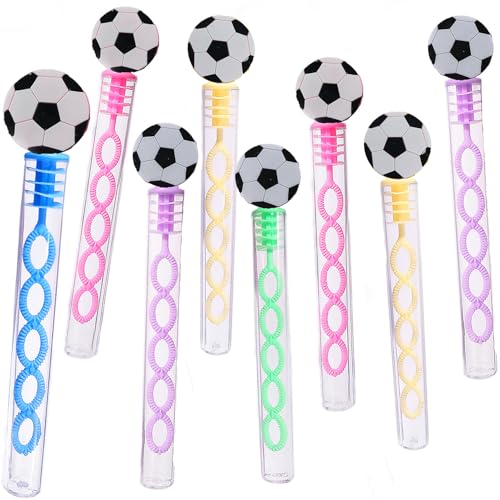 24-Pack Mini Soccer Bubble Wands – Party Favors, Classroom Prizes, Carnival Giveaways