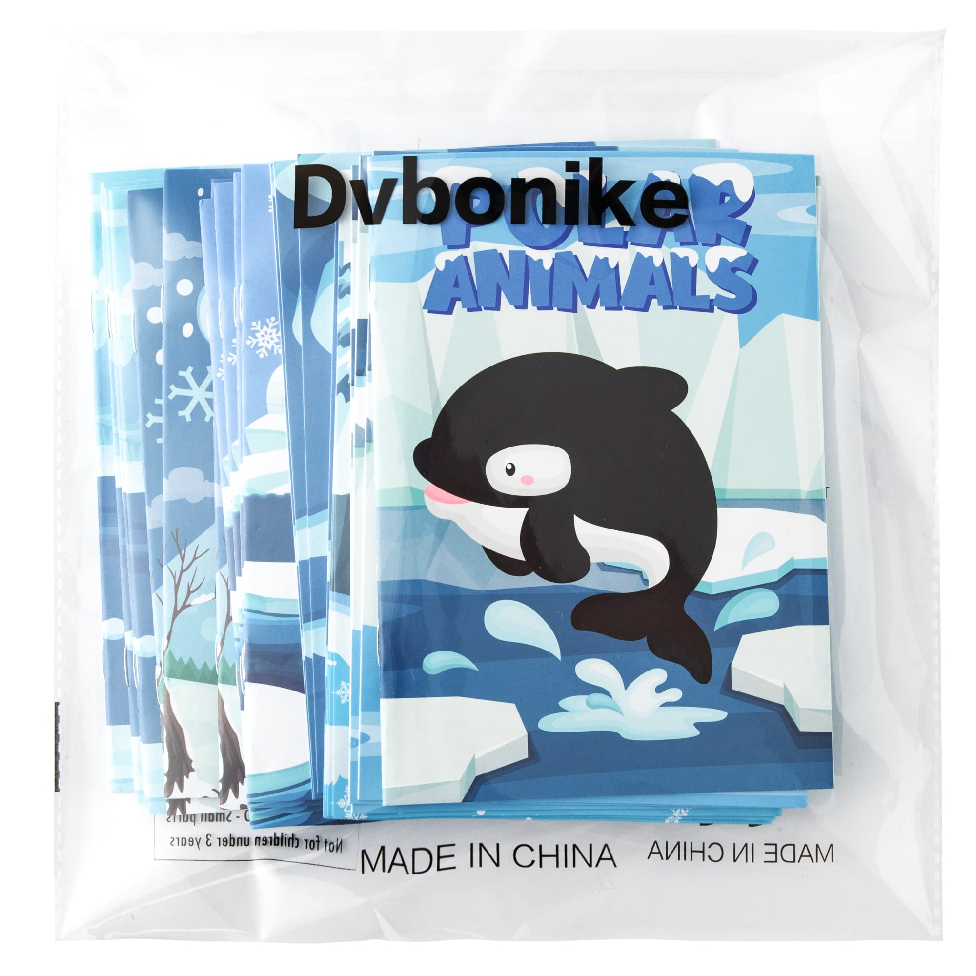 24-Pack Polar Animals Coloring Books for Kids Ages 4-8 – Winter Arctic Theme DIY Activity Booklet