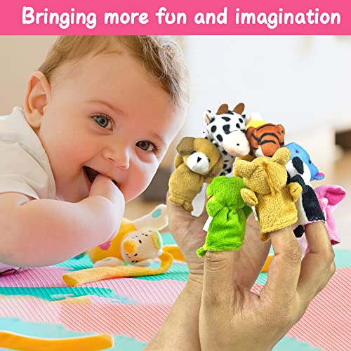 24-Piece Finger Puppet Set – Mini Plush Animal Toys for Storytime and Teaching