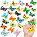 24 Plastic Butterfly Action Figures Set – 24 Unique Styles, Lifelike PVC Toys for Education, Decor & Parties by KVCSYAW