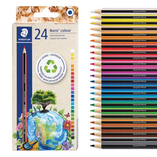 24 STAEDTLER Colored Pencils – Break-Resistant, Sustainable, Vibrant Art Supplies