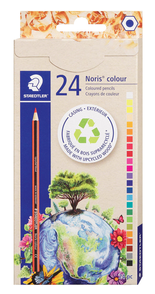 24 STAEDTLER Colored Pencils – Break-Resistant, Sustainable, Vibrant Art Supplies