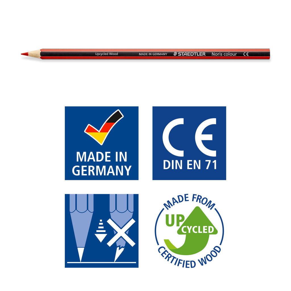 24 STAEDTLER Colored Pencils – Break-Resistant, Sustainable, Vibrant Art Supplies