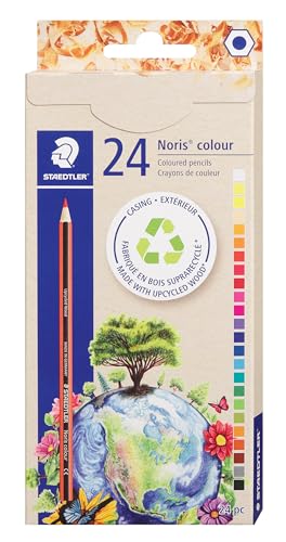 24 STAEDTLER Colored Pencils – Break-Resistant, Sustainable, Vibrant Art Supplies