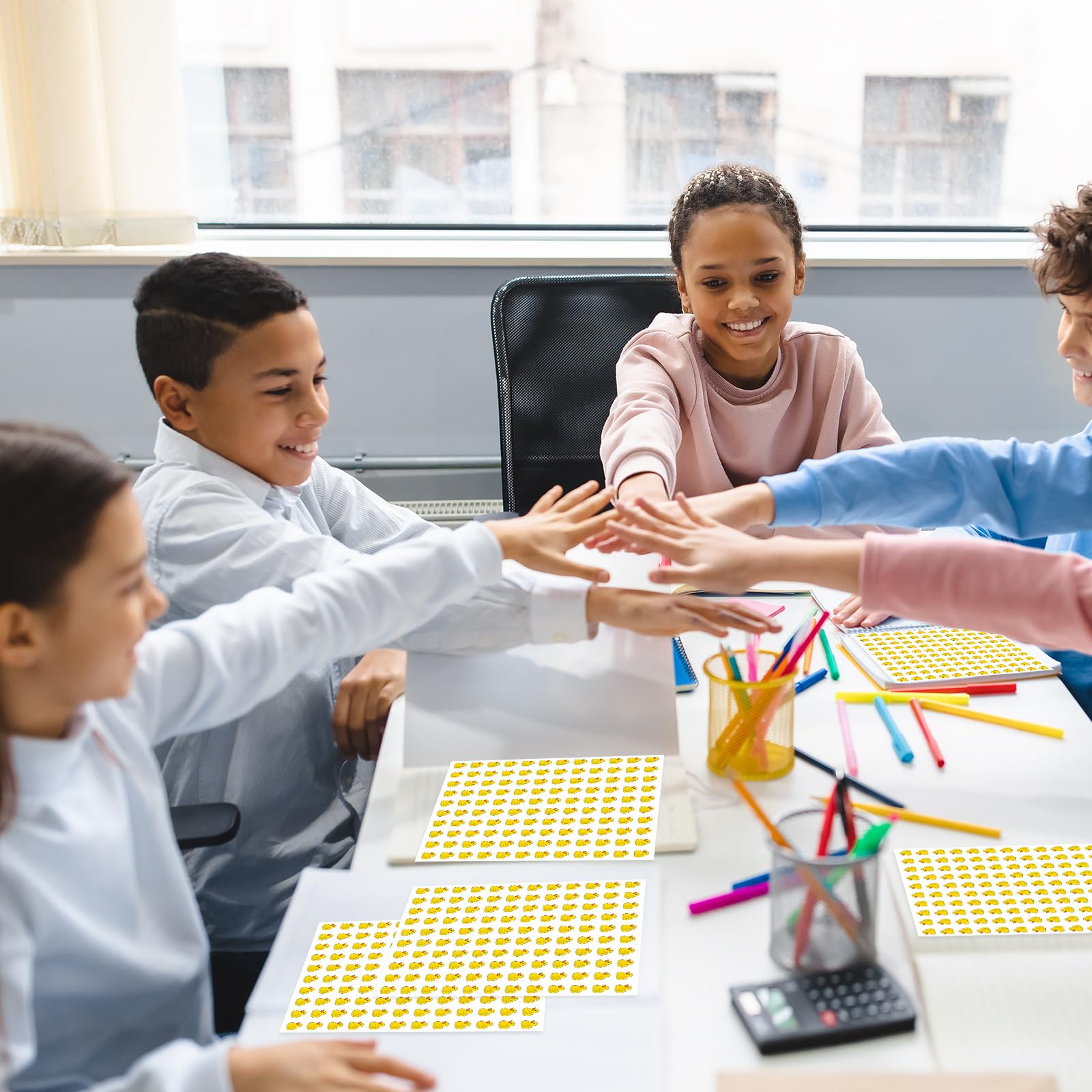 2400 Mini Rubber Duck Stickers – Yellow Duckling Paper Decals, Self-Adhesive, 0.5 Inch