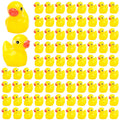 250 Mini Resin Ducks – Tiny Plastic Duck Charms for Dollhouse, Garden, Hide & Seek