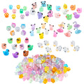 250-Piece Glow-in-the-Dark Mini Resin Animal Set – Ducks, Panda, Frog, Flamingos, and More for Fairy Garden & Dollhouse Decor
