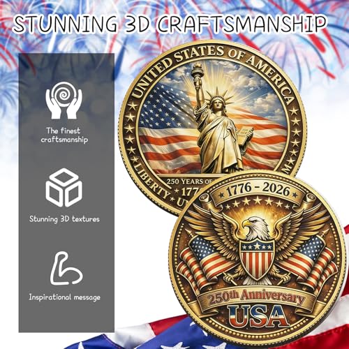 250th Anniversary USA Challenge Token – 2026 Commemorative Coin for Collectors