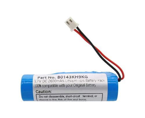 2600mAh 3.7V Li-ion Replacement Battery with XH2.54 Connector for Voice Amplifiers and DIY Projects