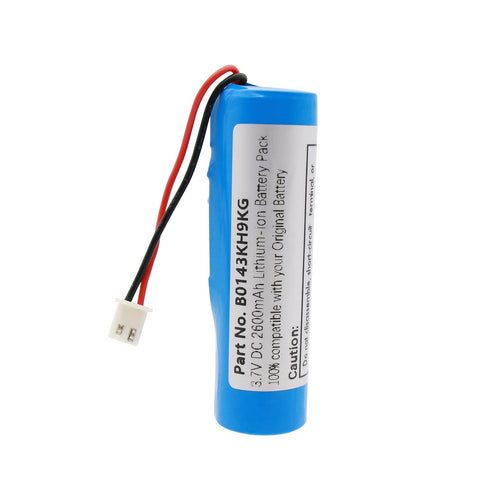 2600mAh 3.7V Li-ion Replacement Battery with XH2.54 Connector for Voice Amplifiers and DIY Projects