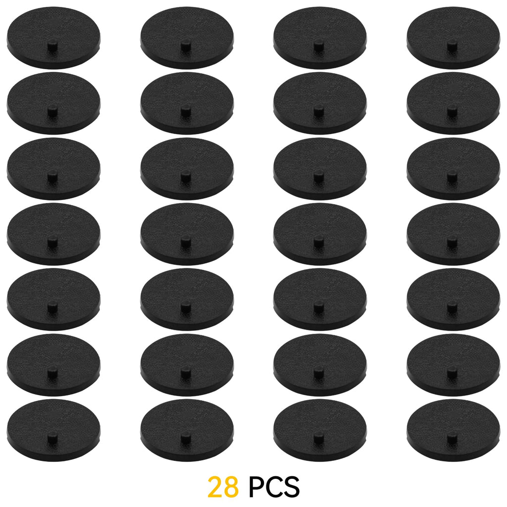 28-Pack Black Action Figure Stands - 1.3-Inch Round Bases for 6-Inch Figures (FIGURESLAB)