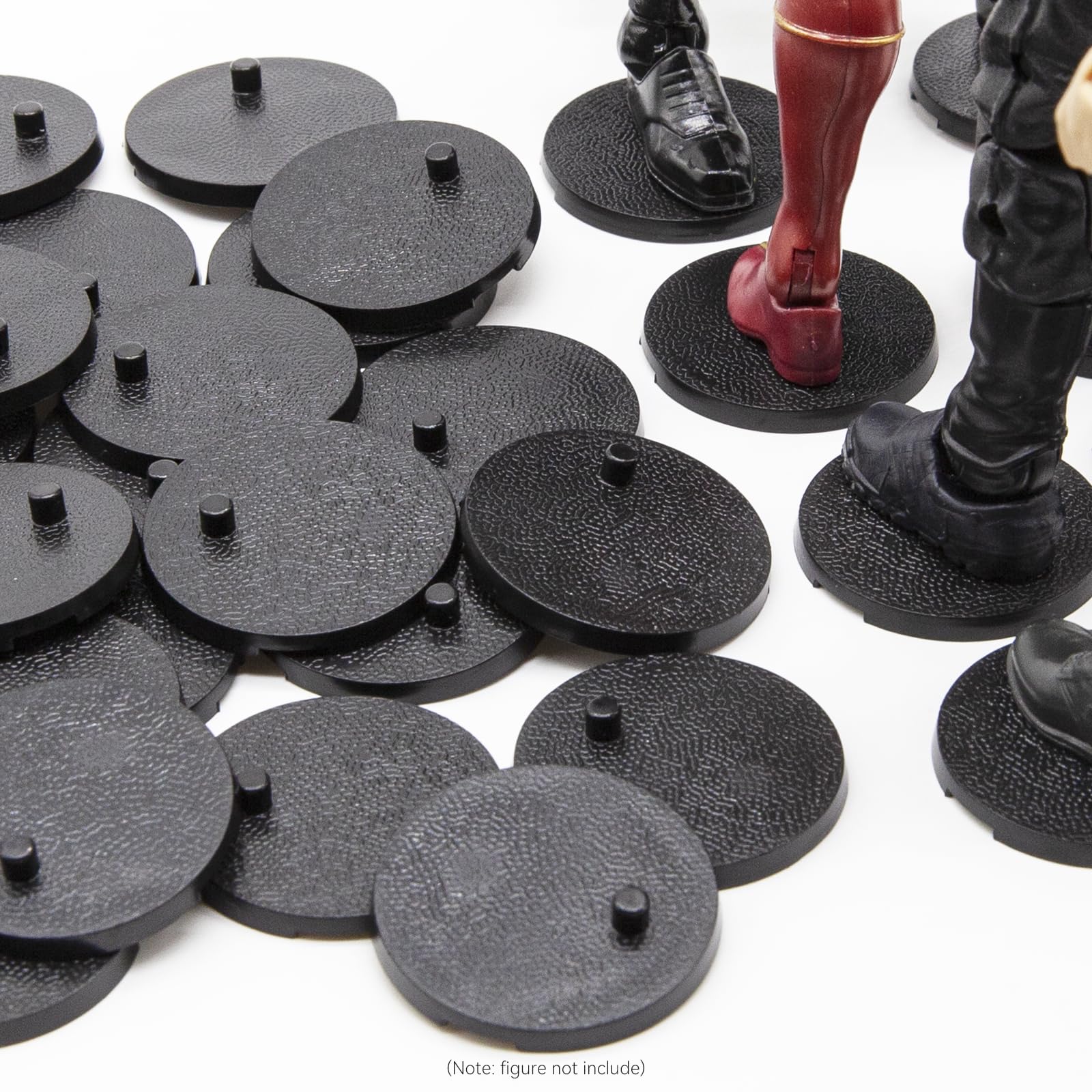 28-Pack Black Action Figure Stands - 1.3-Inch Round Bases for 6-Inch Figures (FIGURESLAB)