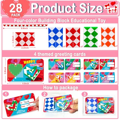 28 Pack Snake Twist Puzzle Toys for Easter Basket Stuffers, Fidget Toys for Teens Kids, BPA-Free Stress Relief Party Favors