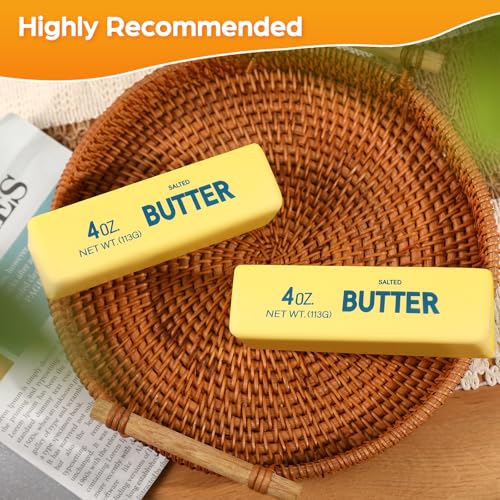 3 Pack Butter Squishy Slow Rising Stress Relief Toy - Realistic PU Foam Fidget for Adults