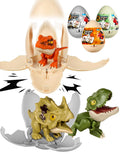 3 Pack Jumbo Dinosaur Eggs – Drop to Hatch Pop-Open Toys for Boys 3-10, Easter Basket Stuffer