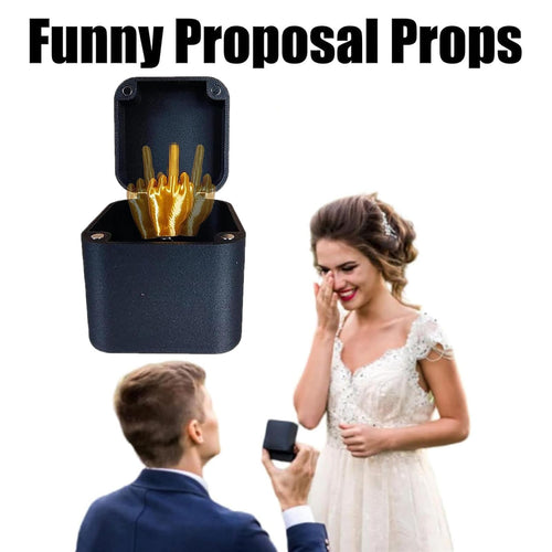 3-Pack Middle Finger in a Box – 3D Printed Pop-Up Prank Gift for Adults, White Elephant Idea