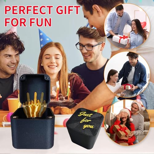 3-Pack Middle Finger in a Box Prank Toy – Funny Gag Gift with Surprise Reveal