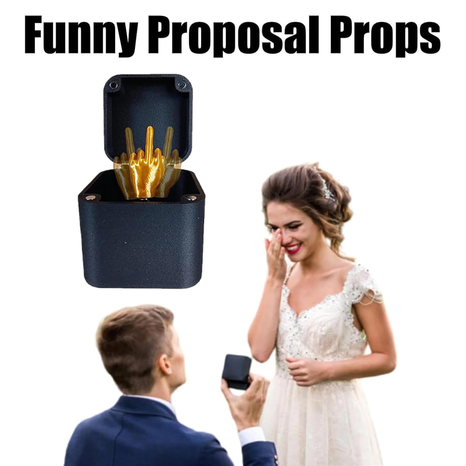 3-Pack Middle Finger in a Box Prank Toy – Funny Gag Gift with Surprise Reveal
