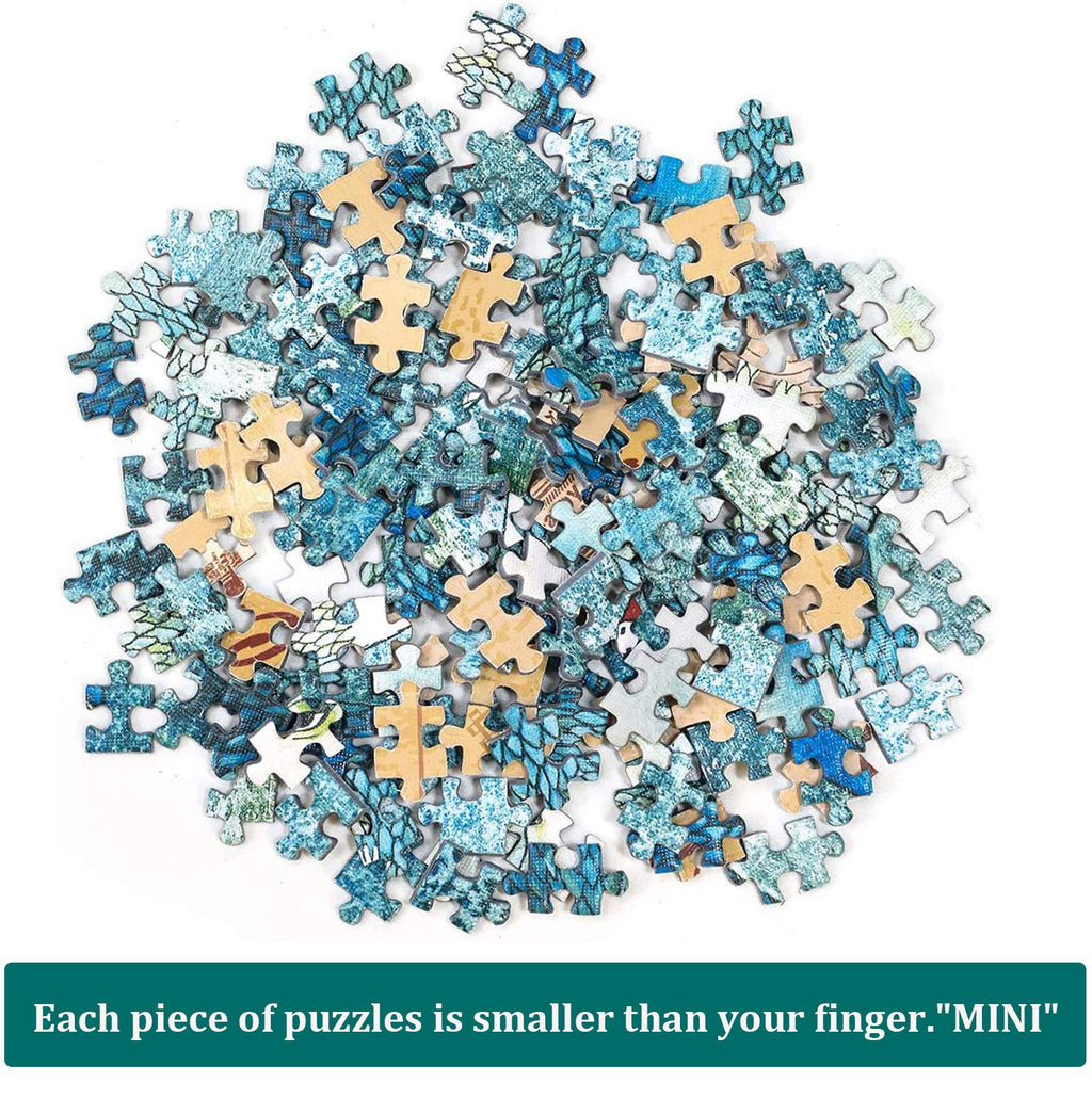 3-Pack Mini Animal Jigsaw Puzzles – 150 Pieces Each, 6x4 Inches – Small Challenging Puzzles for Adults